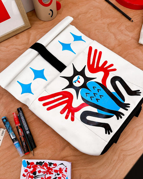 Painting the Hajo Backpack with Margherita Caspani