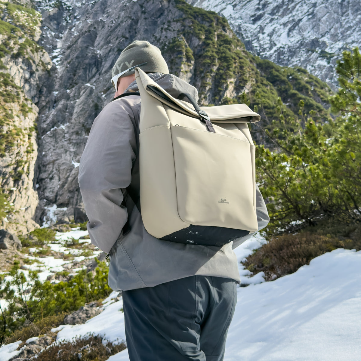 Yuto Roll-Top Backpack - Sand