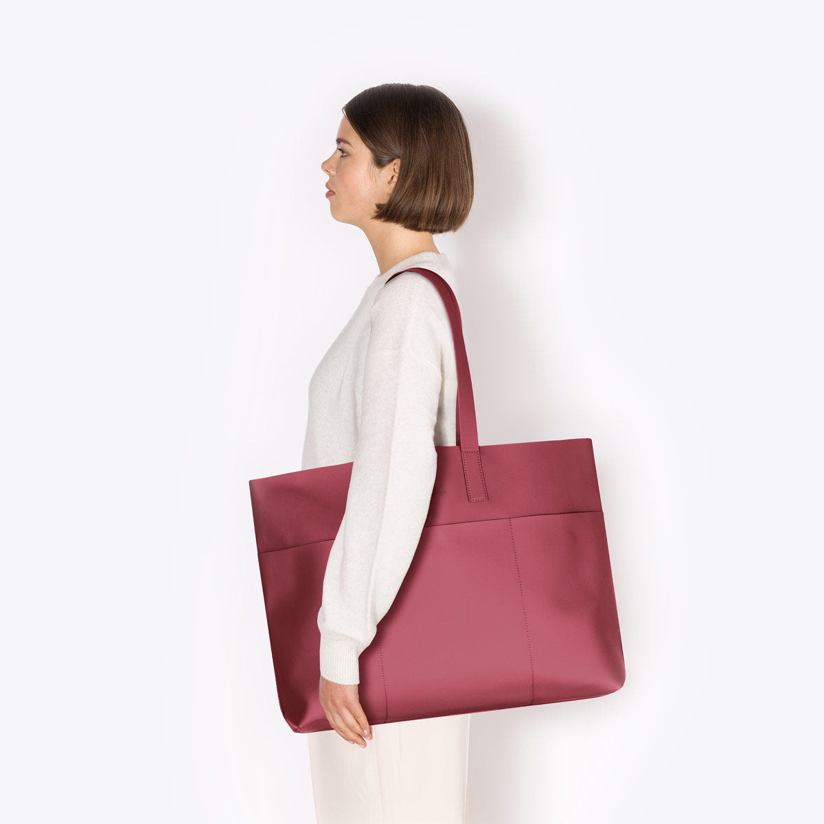 Emilia Tote Bag - Burgundy