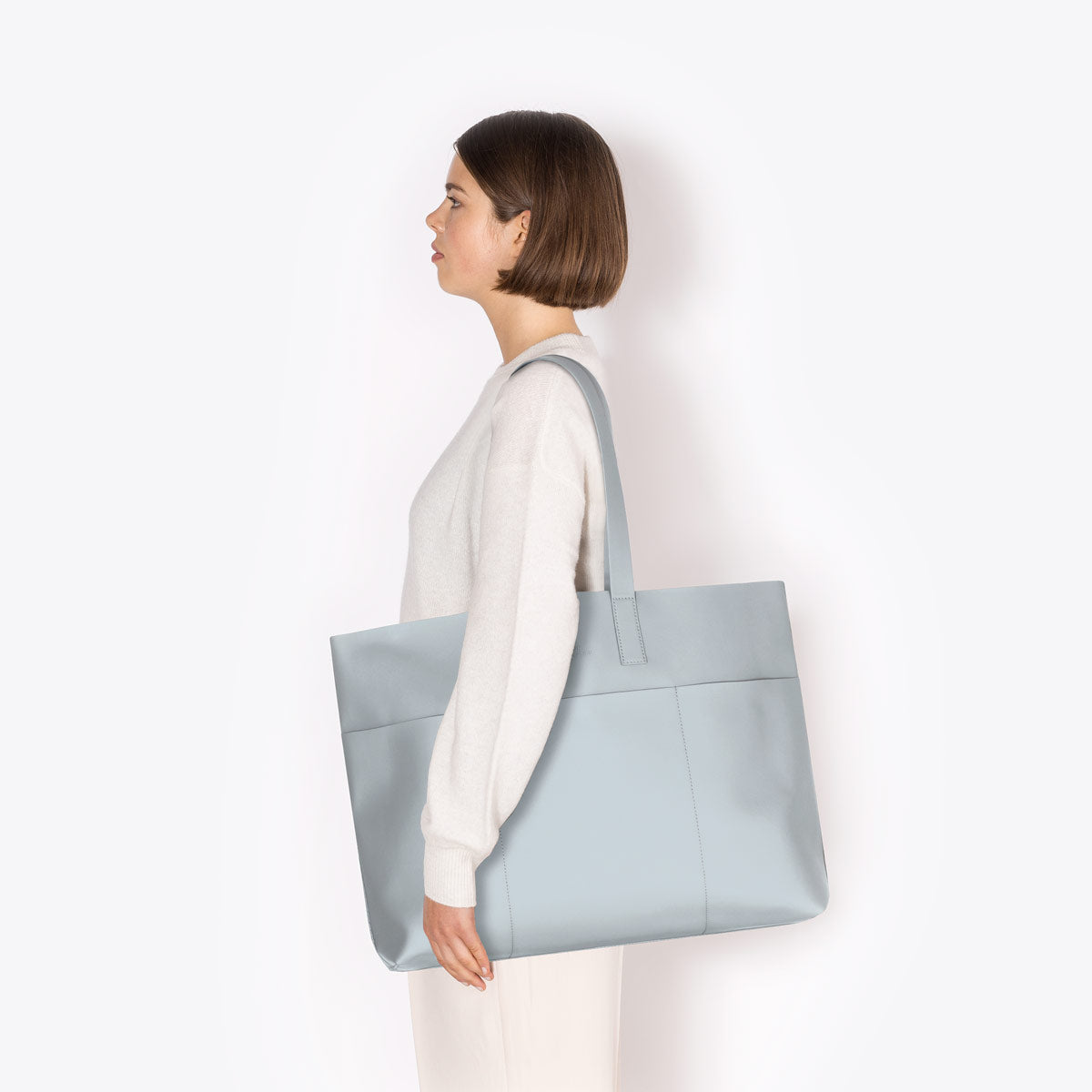 Emilia Tote Bag - Dusty Blue