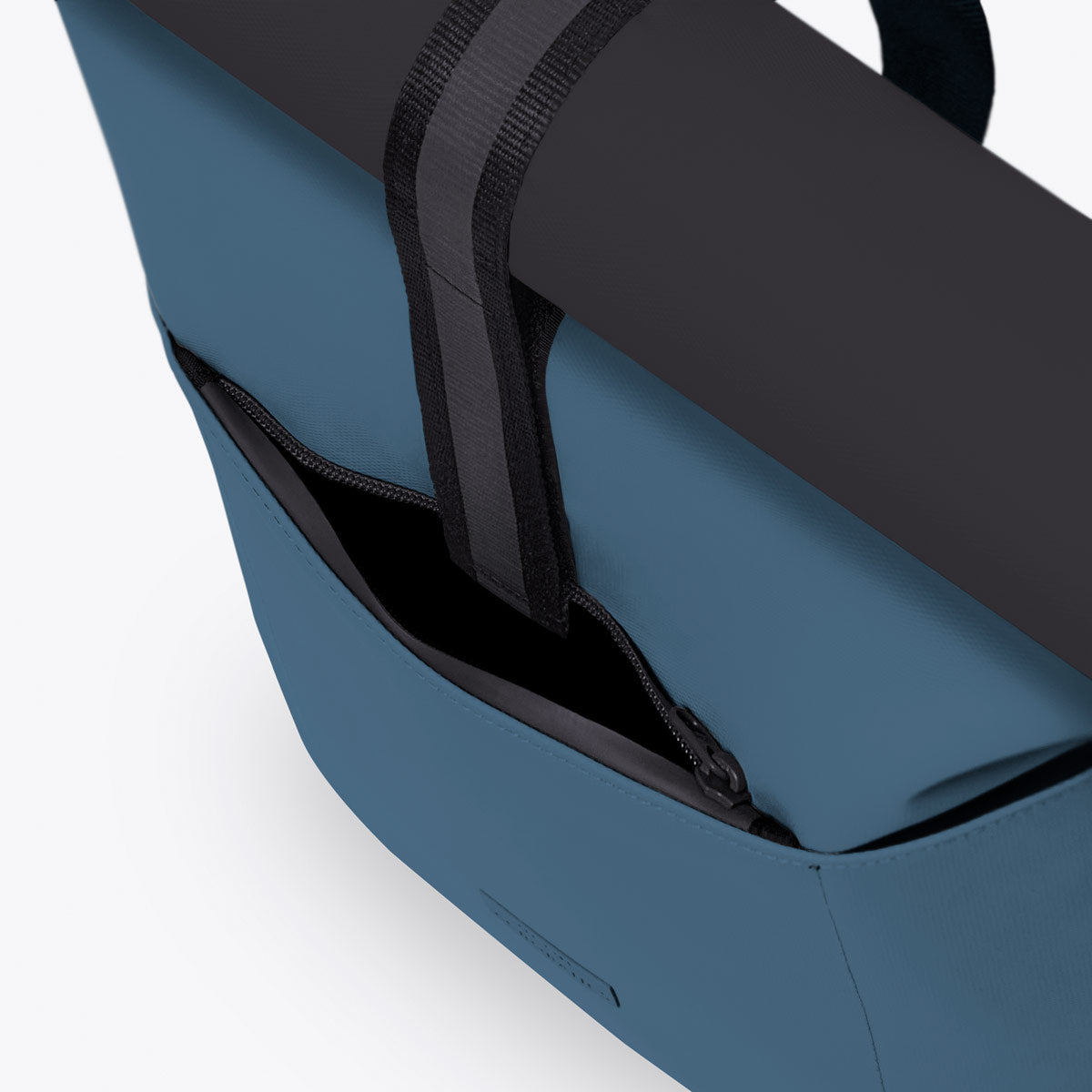 Hajo Roll-Top Backpack - Petrol - Black / Medium