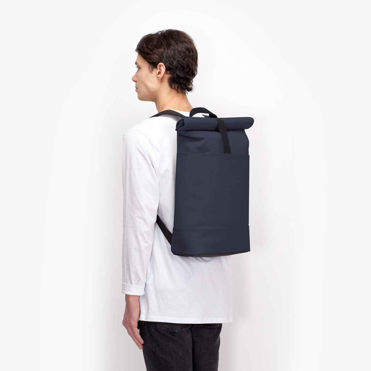 Hajo Roll-Top Backpack - Dark Navy / Medium