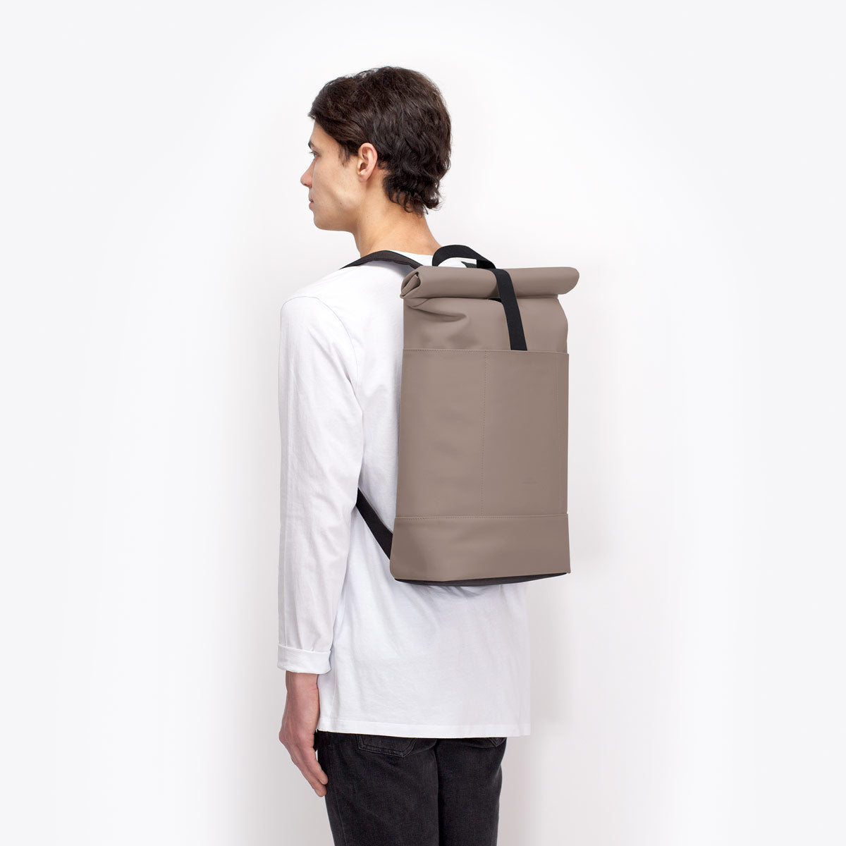 Hajo Roll-Top Backpack - Dark Sand / Medium