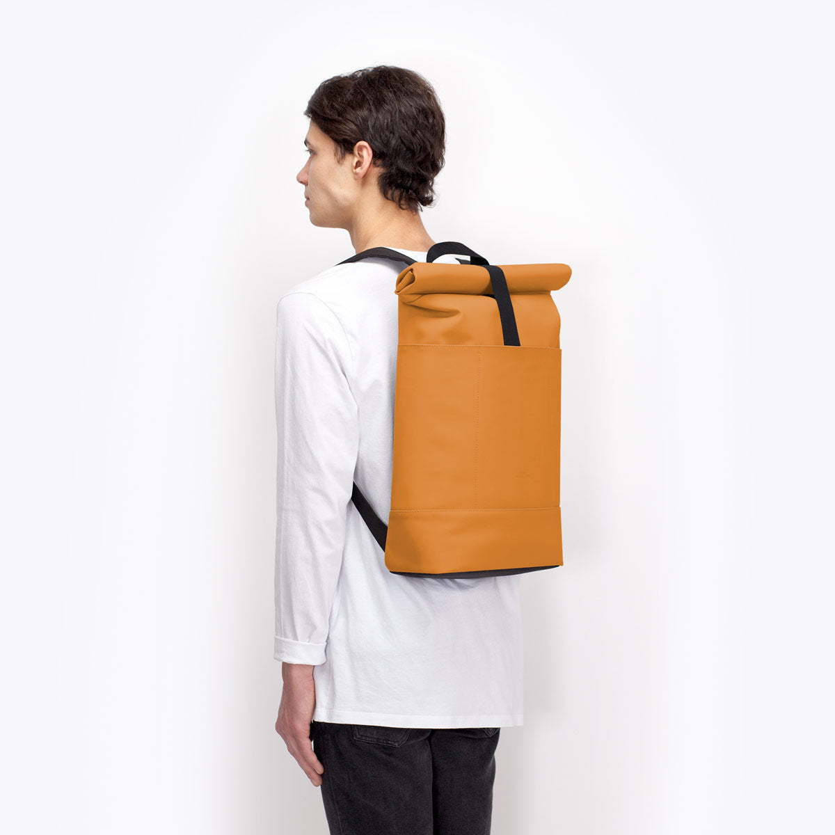 Hajo Roll-Top Backpack - Honey Mustard / Medium
