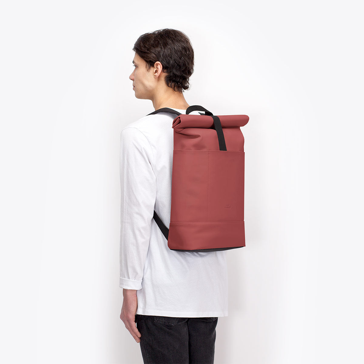 Hajo Roll-Top Backpack - Hibiscus / Medium