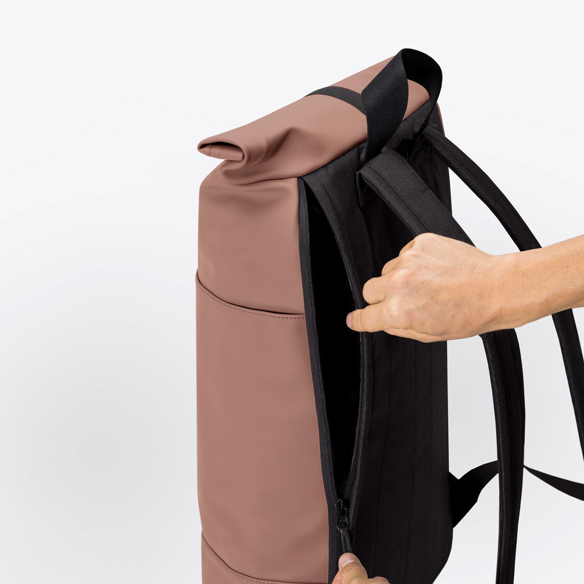 Hajo Roll-Top Backpack - Redwood / Medium