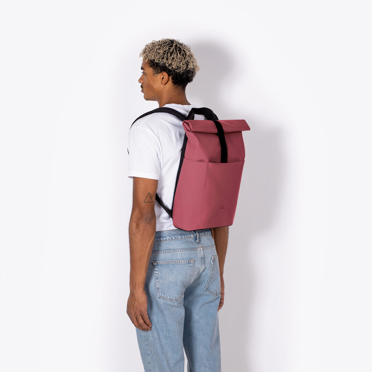 Hajo Roll-Top Backpack - Burgundy / Mini