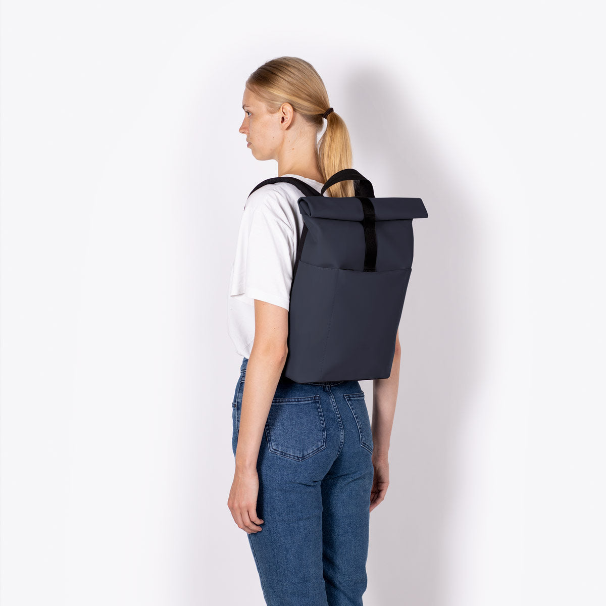 Hajo Roll-Top Backpack - Dark Navy / Mini