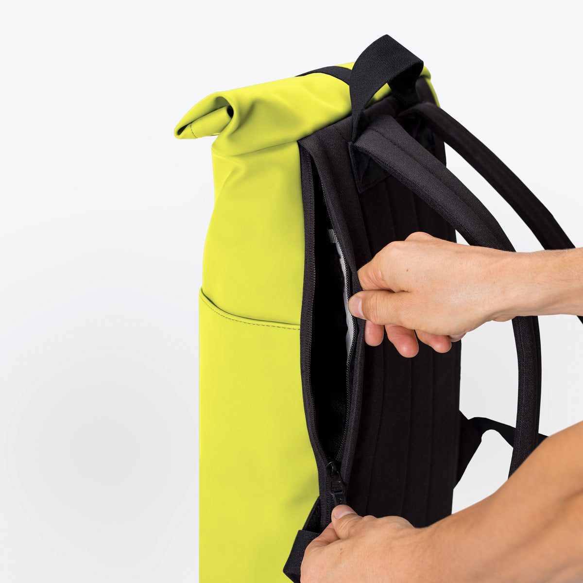 Hajo Roll-Top Backpack - Acid Lime / Mini