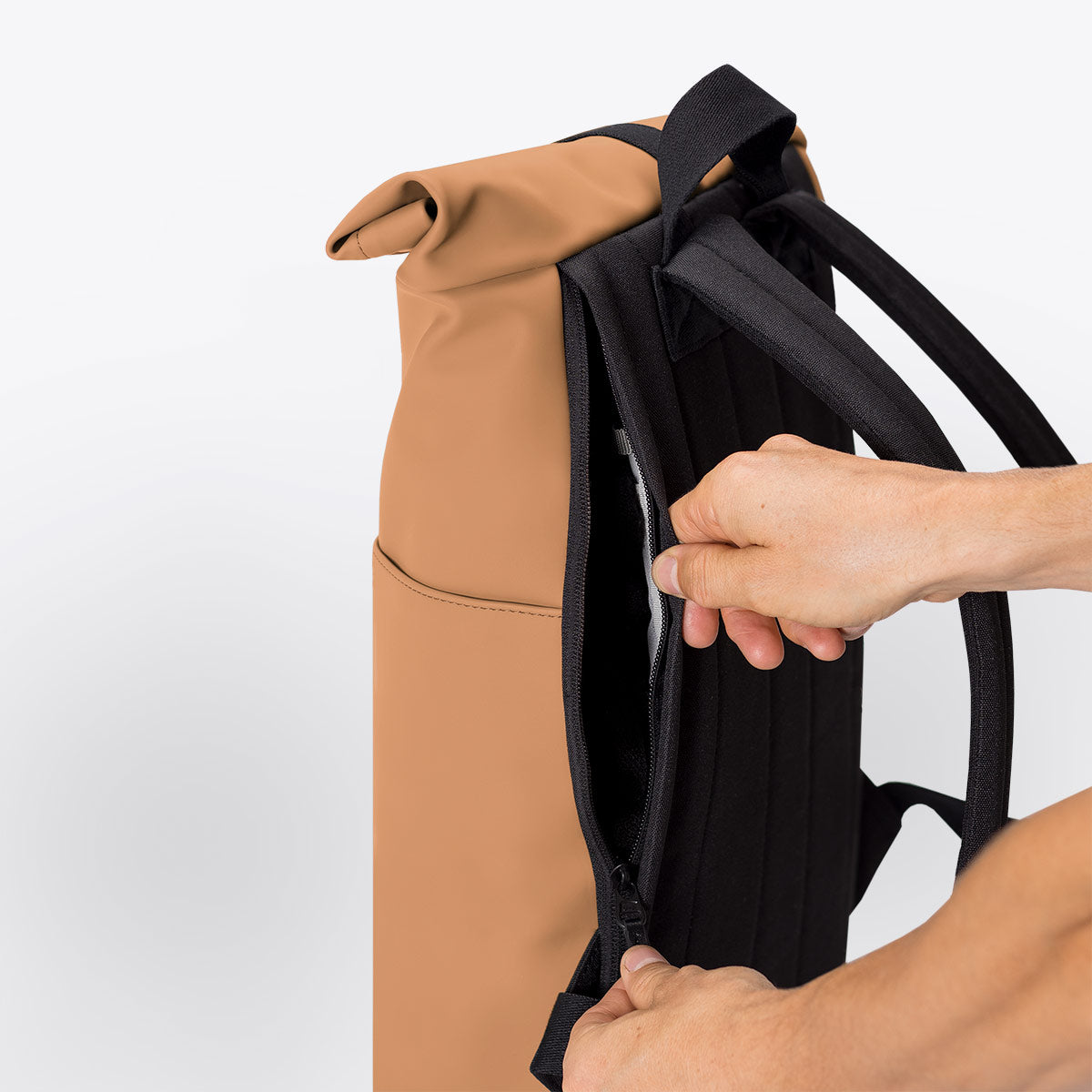 Hajo Roll-Top Backpack - Clay / Mini