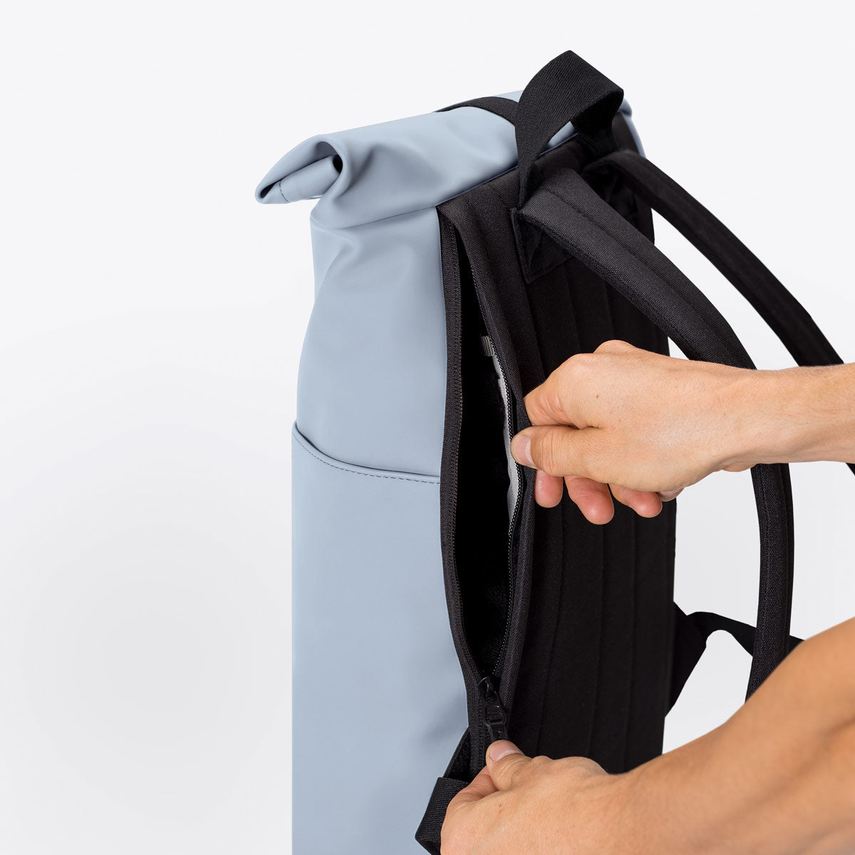 Hajo Roll-Top Backpack - Fog Blue / Mini