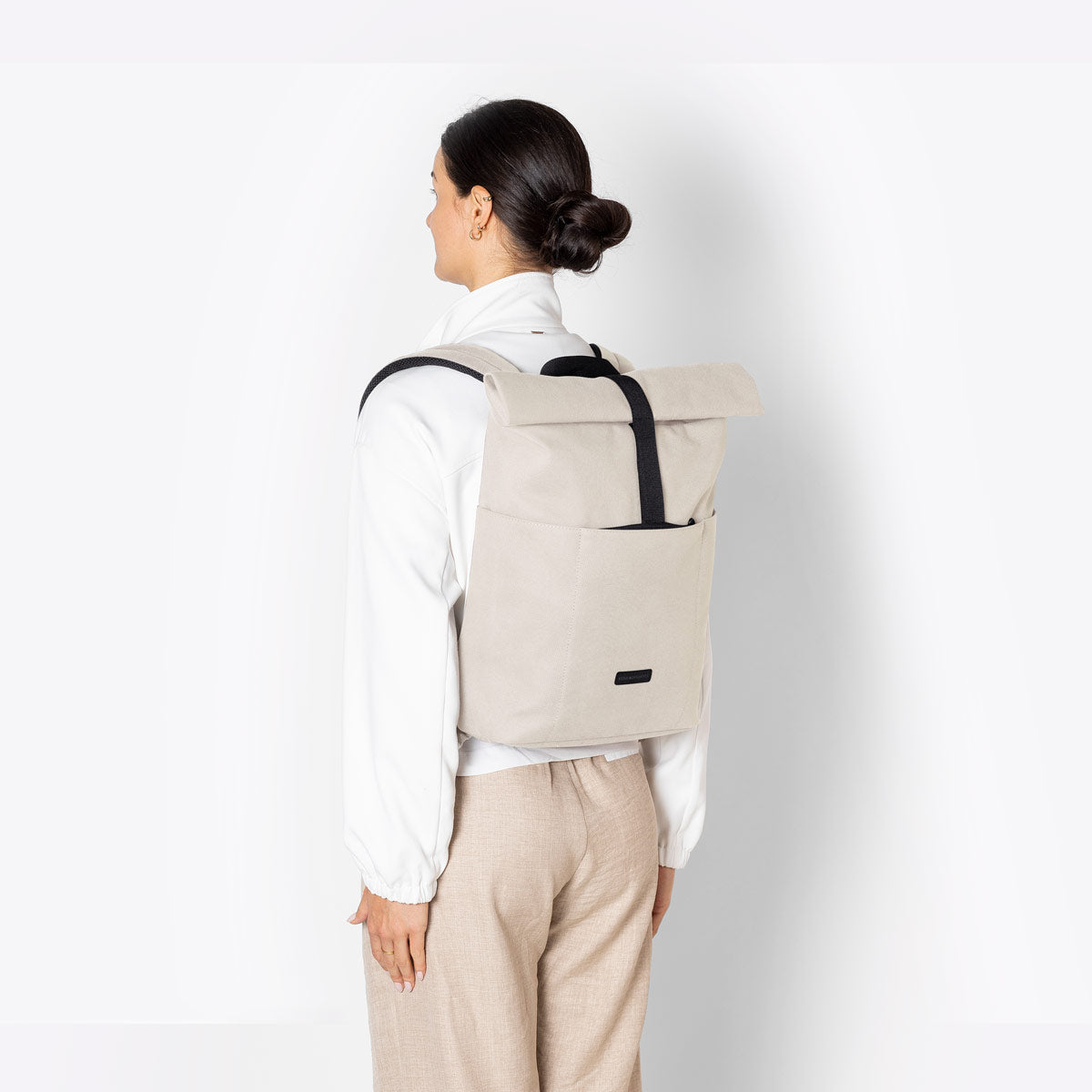 Hajo Roll-Top Backpack - Light Sand / Mini