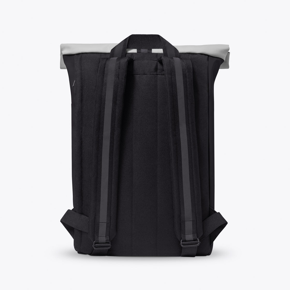 Jannik Roll-Top Backpack - Black - Light Grey / Medium