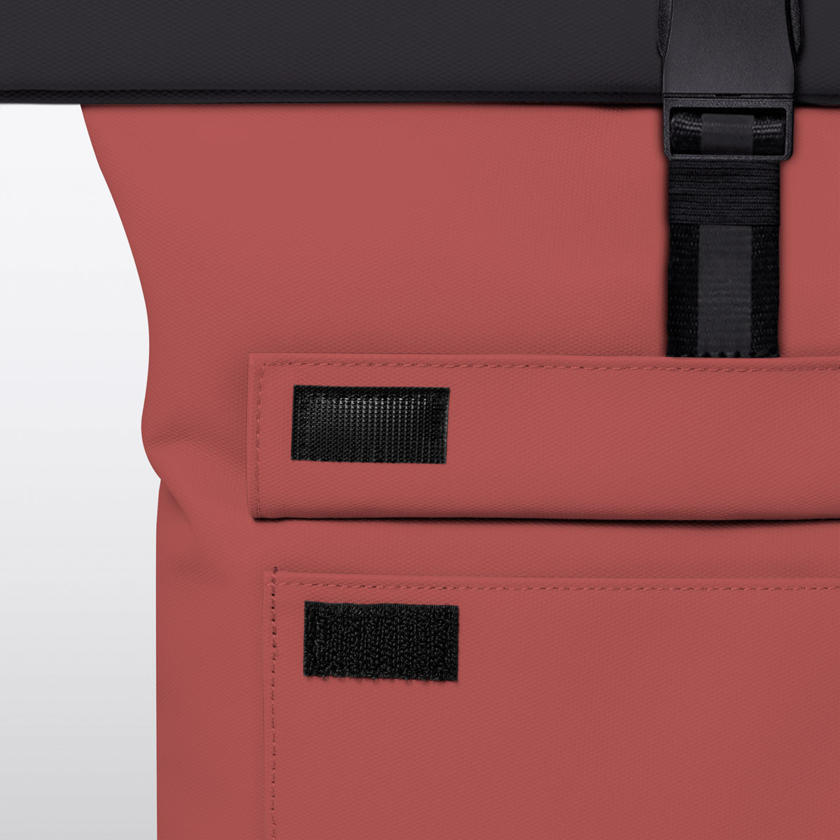 Jannik Roll-Top Backpack - Hibiscus - Black / Mini