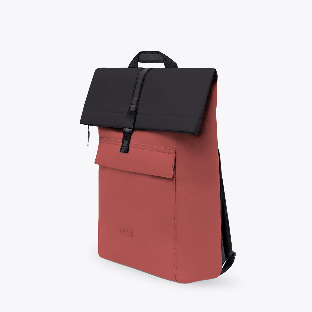 Jannik Roll-Top Backpack - Hibiscus - Black / Mini