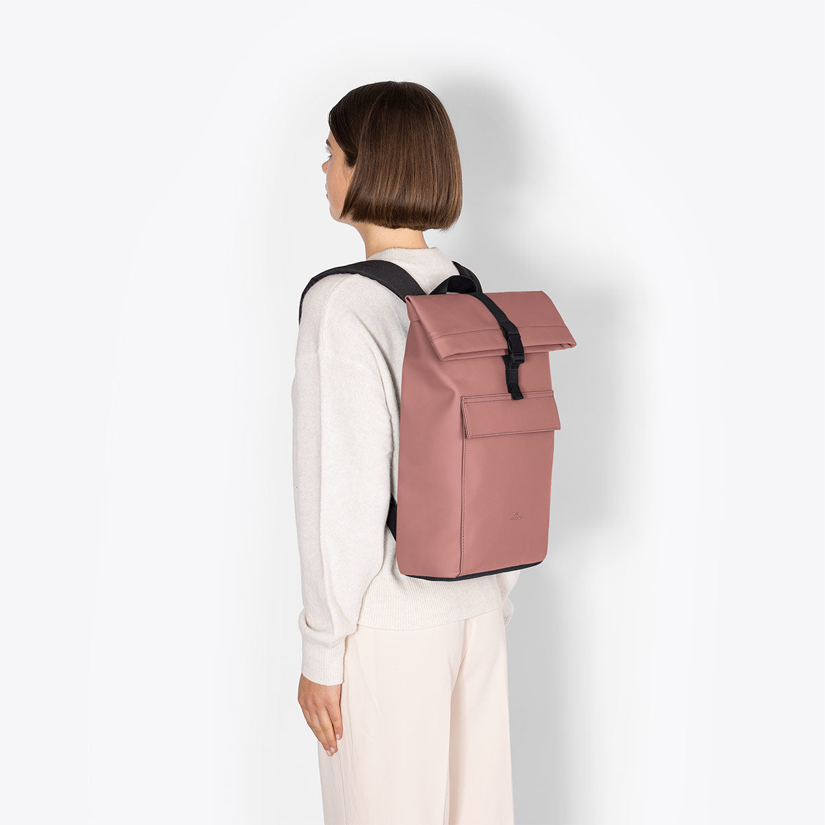 Jannik Roll-Top Backpack - Dark Rose / Mini