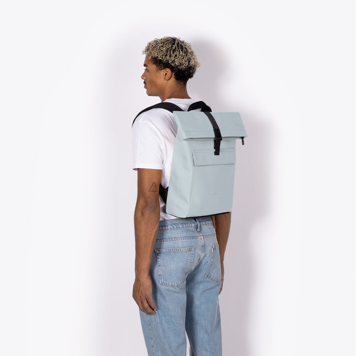Jannik Roll-Top Backpack - Dusty Blue / Mini