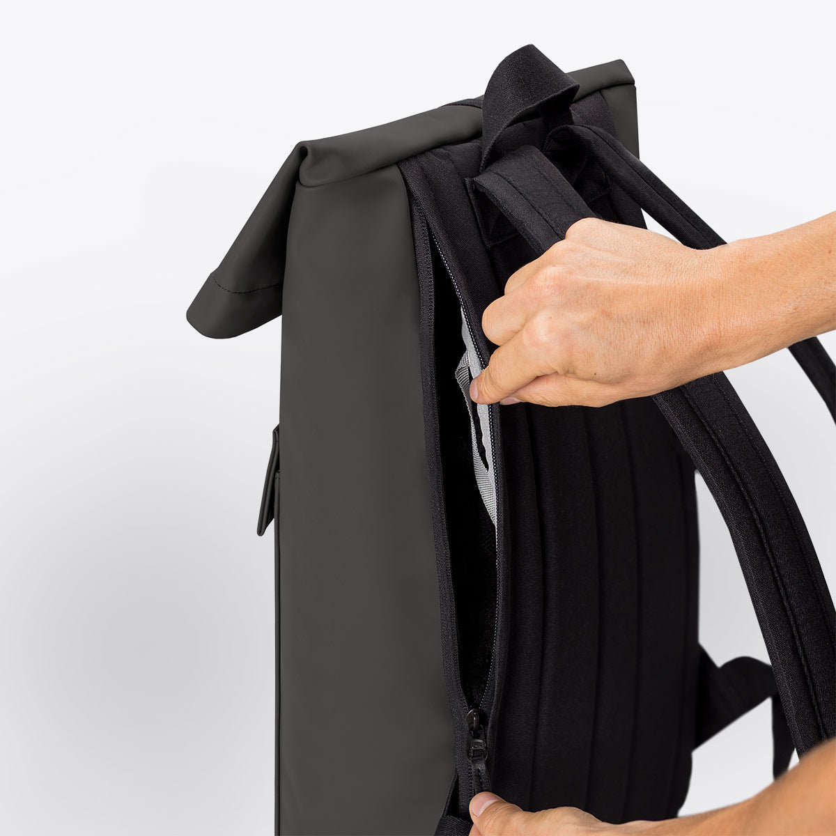 Jasper Roll-Top Backpack - Asphalt / Medium