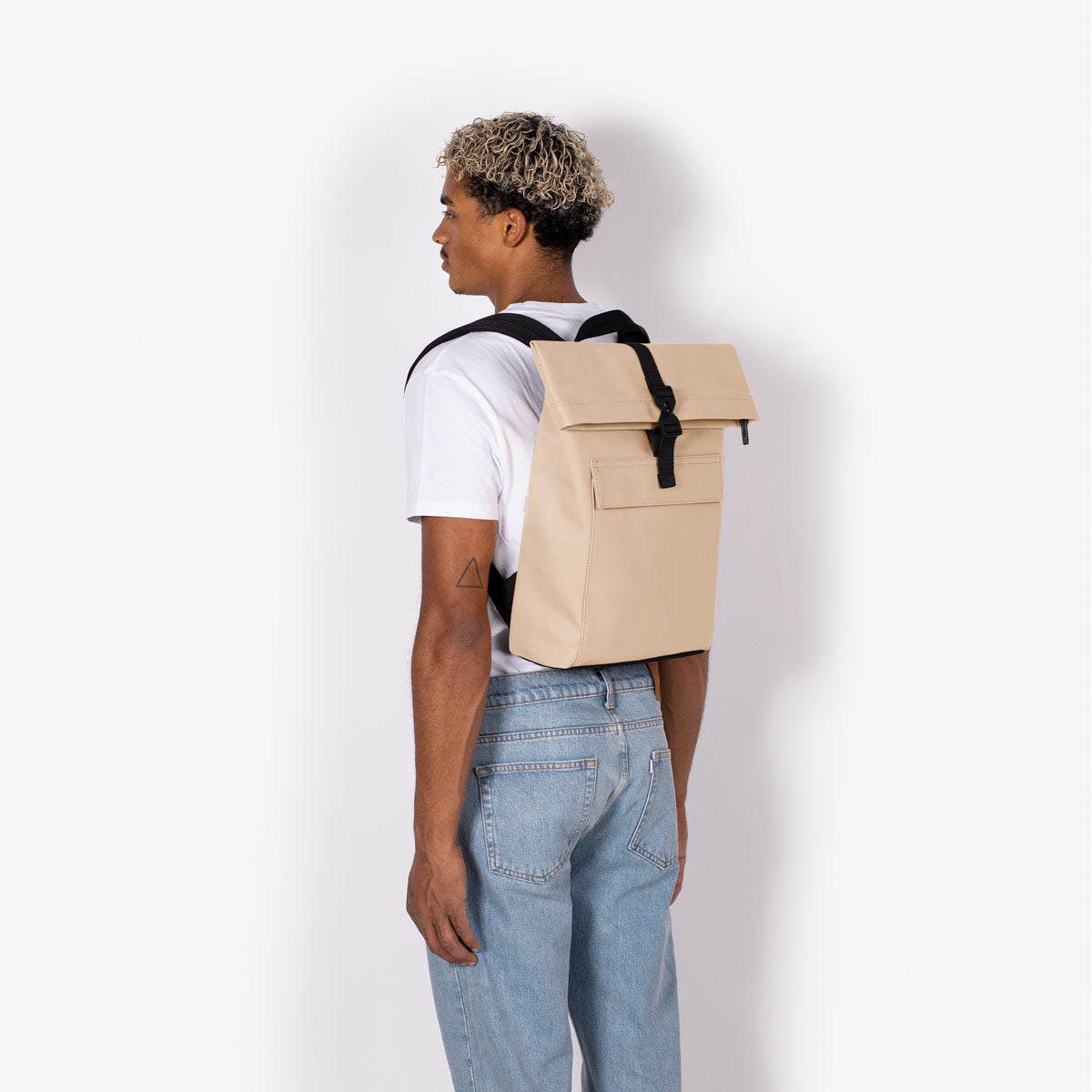 Jasper Roll-Top Backpack - Light Almond / Mini