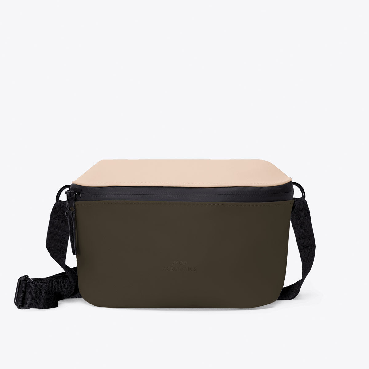 Jona Crossbody Bag - Light Almond - Olive / Large