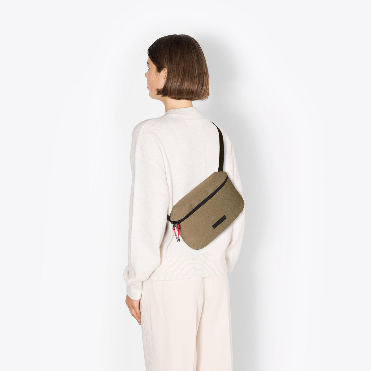 Jona Crossbody Bag - Olive Reflective / Large