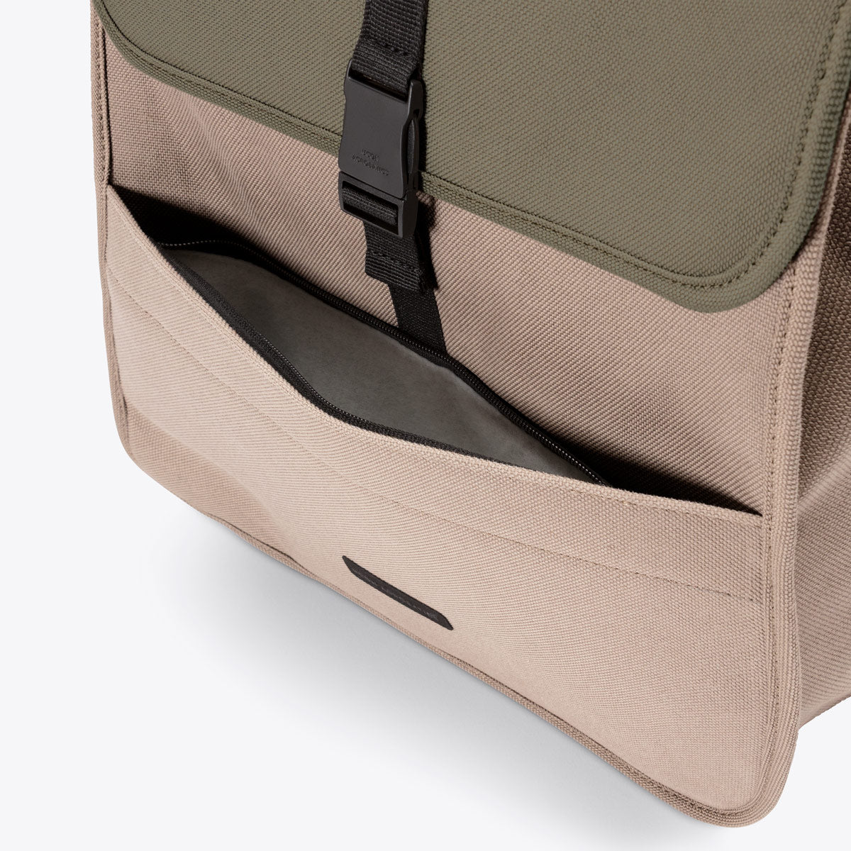 Kato Flap-Top Backpack - Olive - Dark Sand