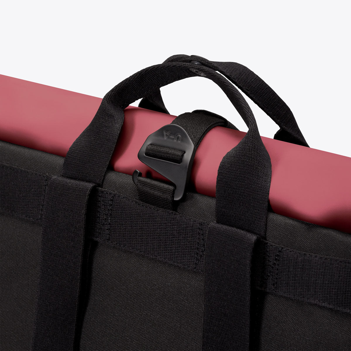 Malte Convertible Roll-Top Backpack - Burgundy
