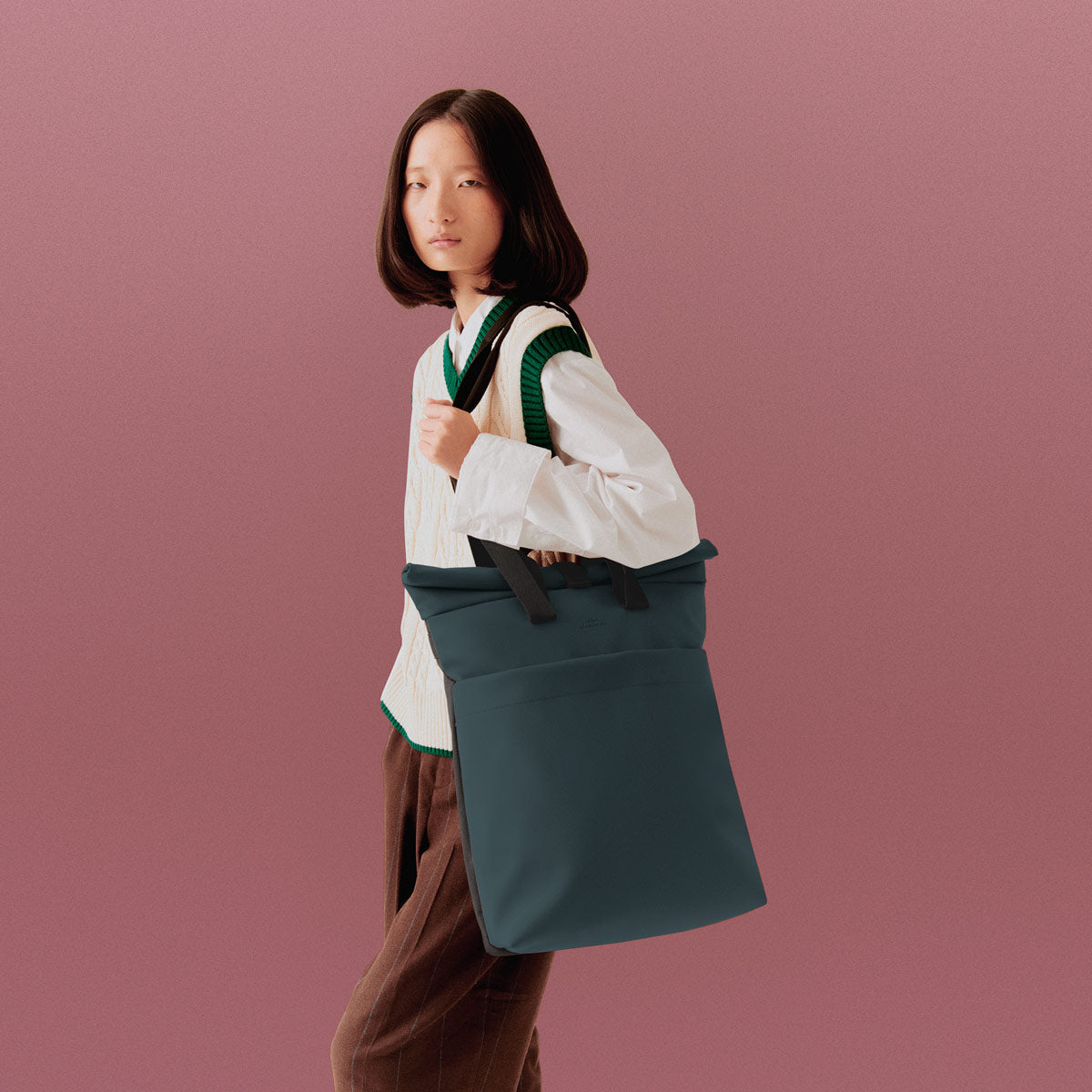 Malte Convertible Roll-Top Backpack - Forest