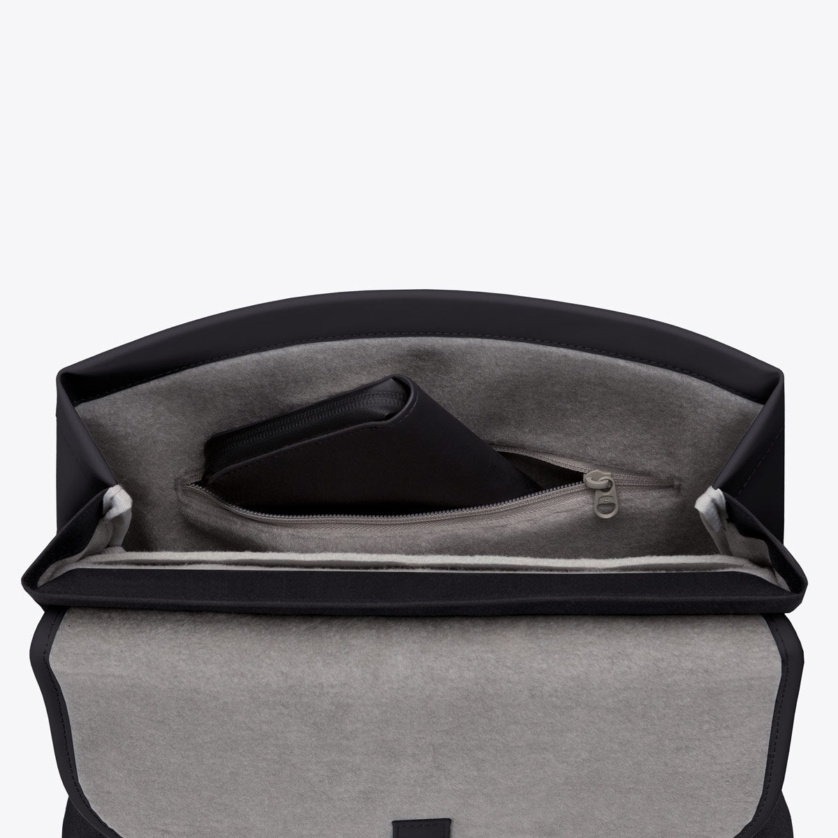 Mion Flat Top Backpack - Black