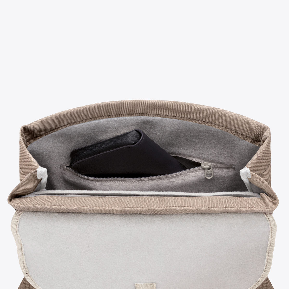 Mion Flat Top Backpack - Dark Sand - Light Sand