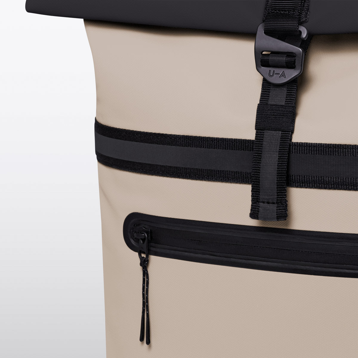 Niklas Roll-Top Backpack - Sand - Black