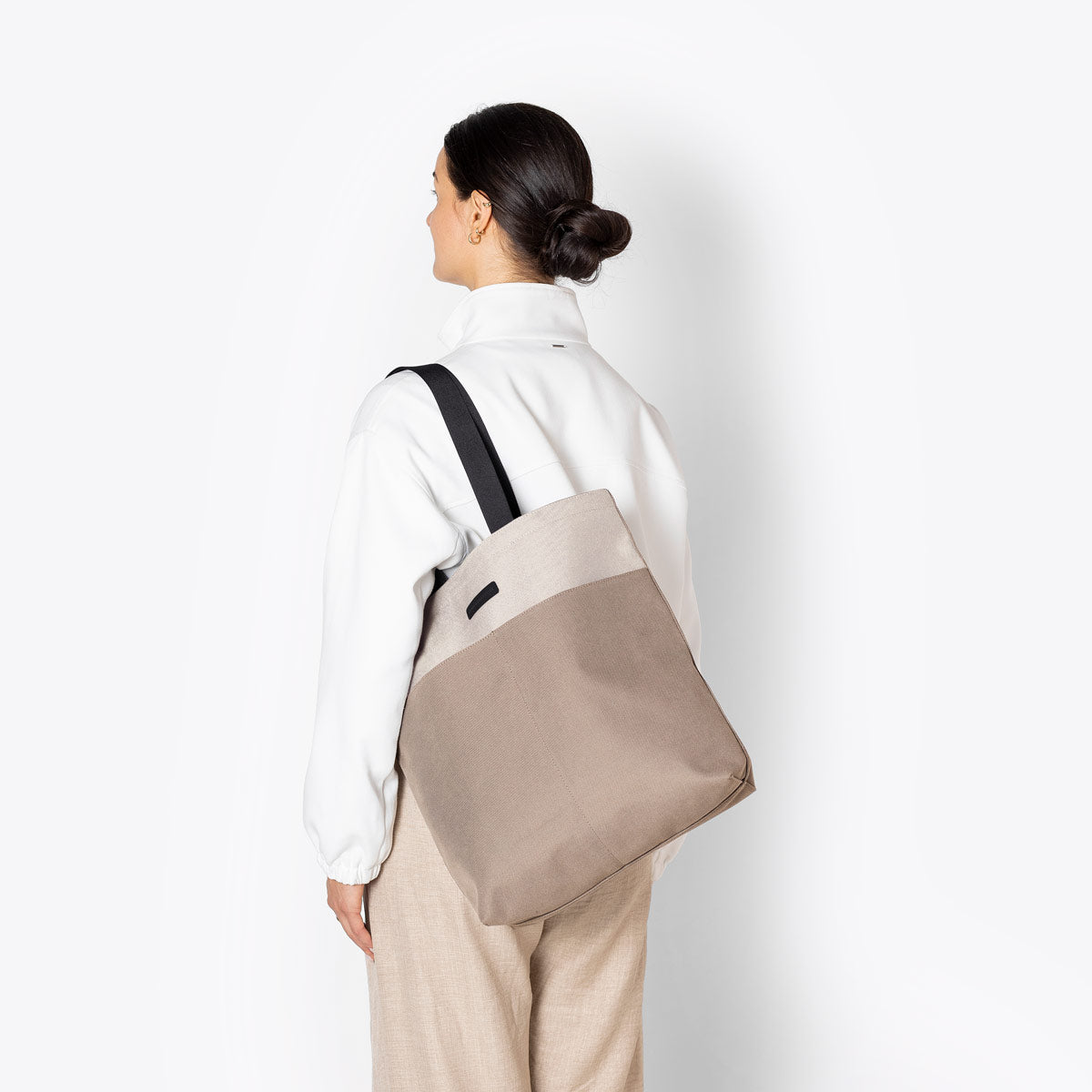 Noah Tote Bag - Dark Sand - Light Sand