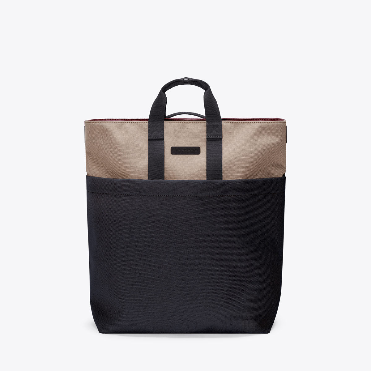 Nolan Convertible Backpack - Dark Sand - Black