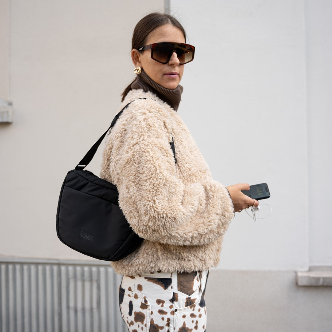 Adam Half-Moon Bag - Black / Mini