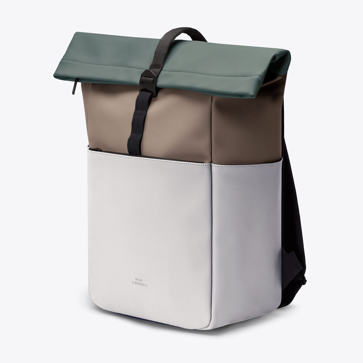 Yuto Roll-Top Backpack - Dark Sand - Glacier Grey