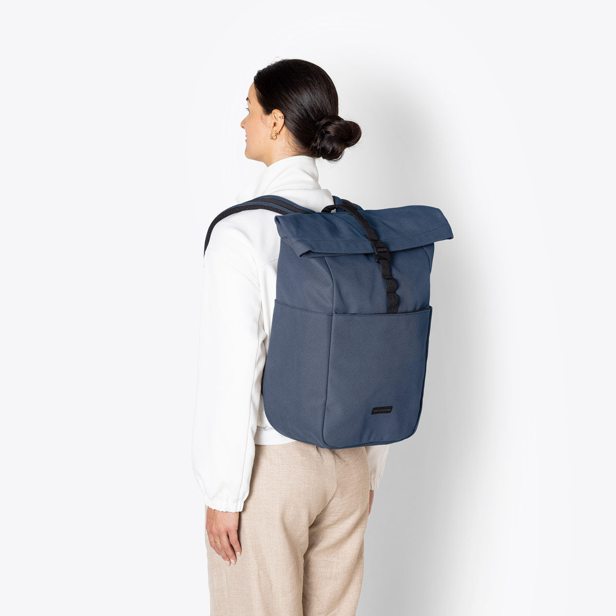 Yuto Roll-Top Backpack - Dark Navy