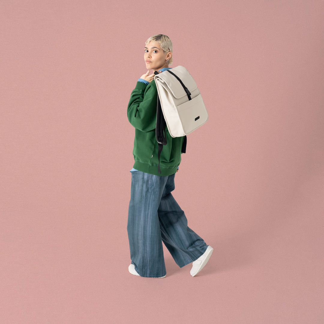 Kato Flap-Top Backpack - Light Sand