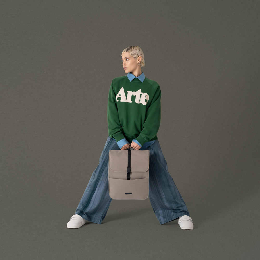 Kato Flap-Top Backpack - Dark Sand