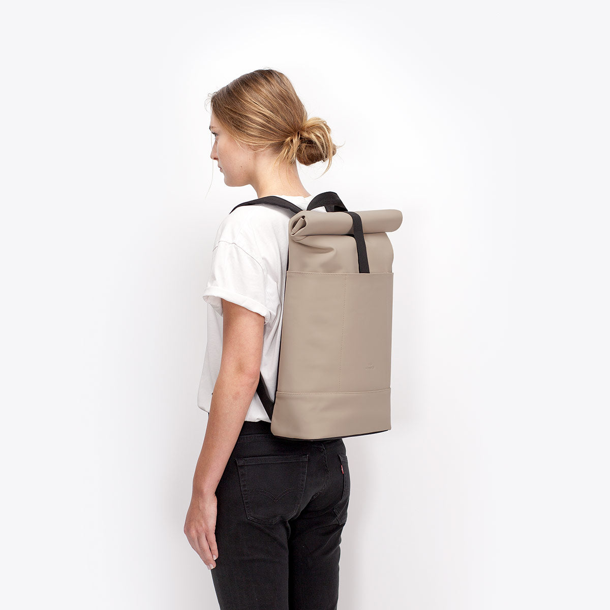 Hajo Roll-Top Backpack - Nude / Medium