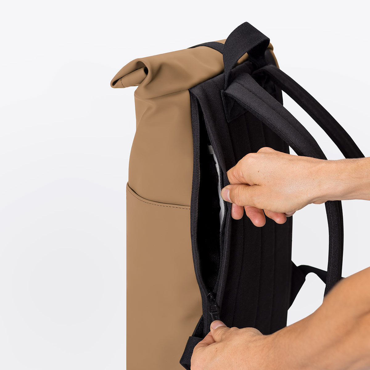 Hajo Roll-Top Backpack - Almond / Mini
