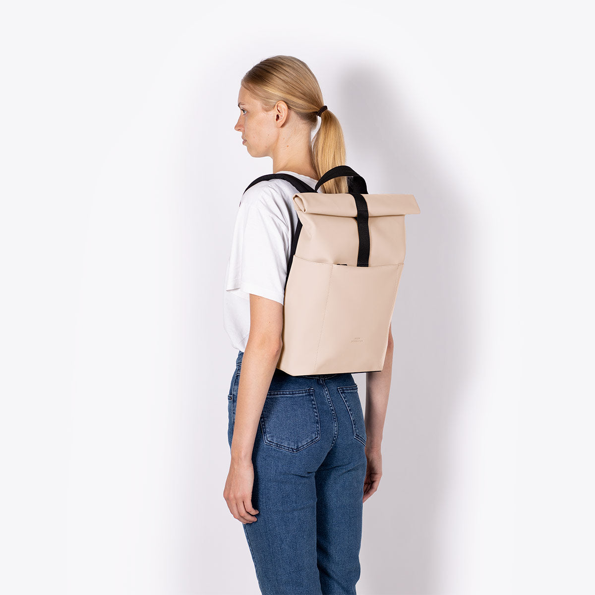 Hajo Roll-Top Backpack - Light Apricot / Mini