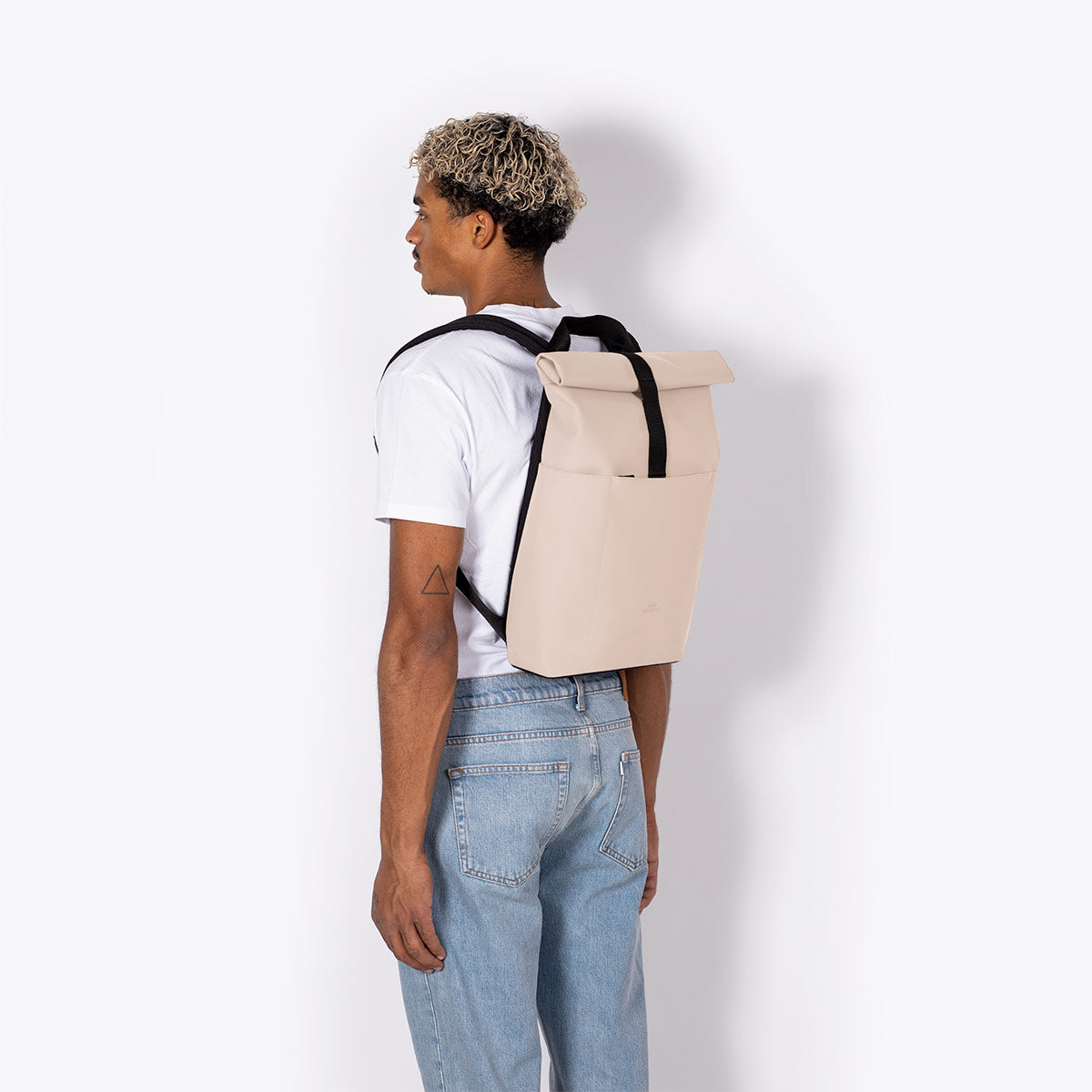 Hajo Roll-Top Backpack - Light Apricot / Mini
