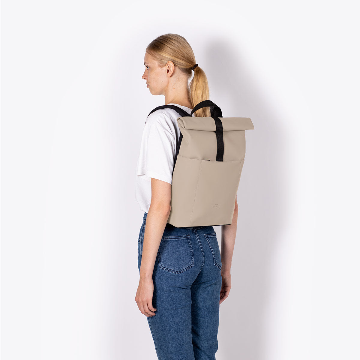 Hajo Roll-Top Backpack - Nude / Mini