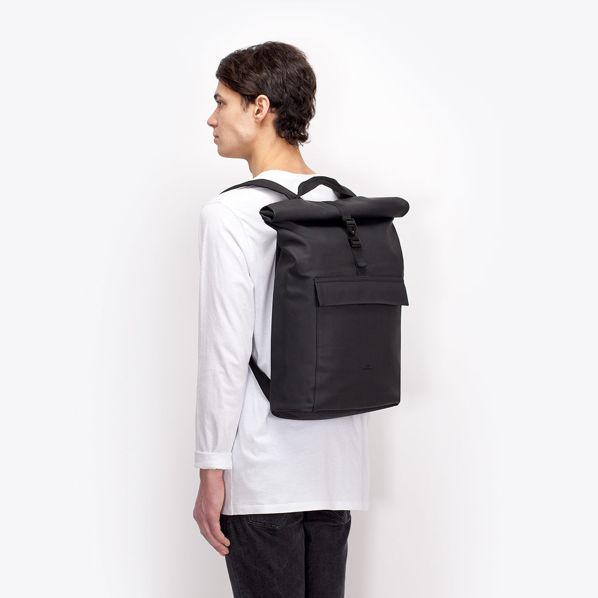 Jasper Roll-Top Backpack - Black / Medium