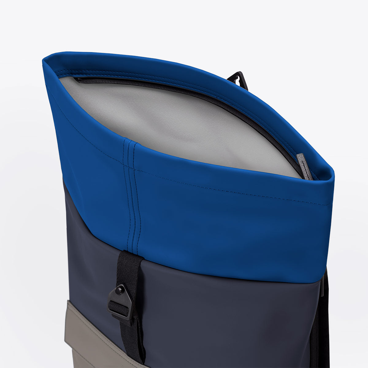 Jasper Roll-Top Backpack - Dark Navy - Dark Grey / Medium