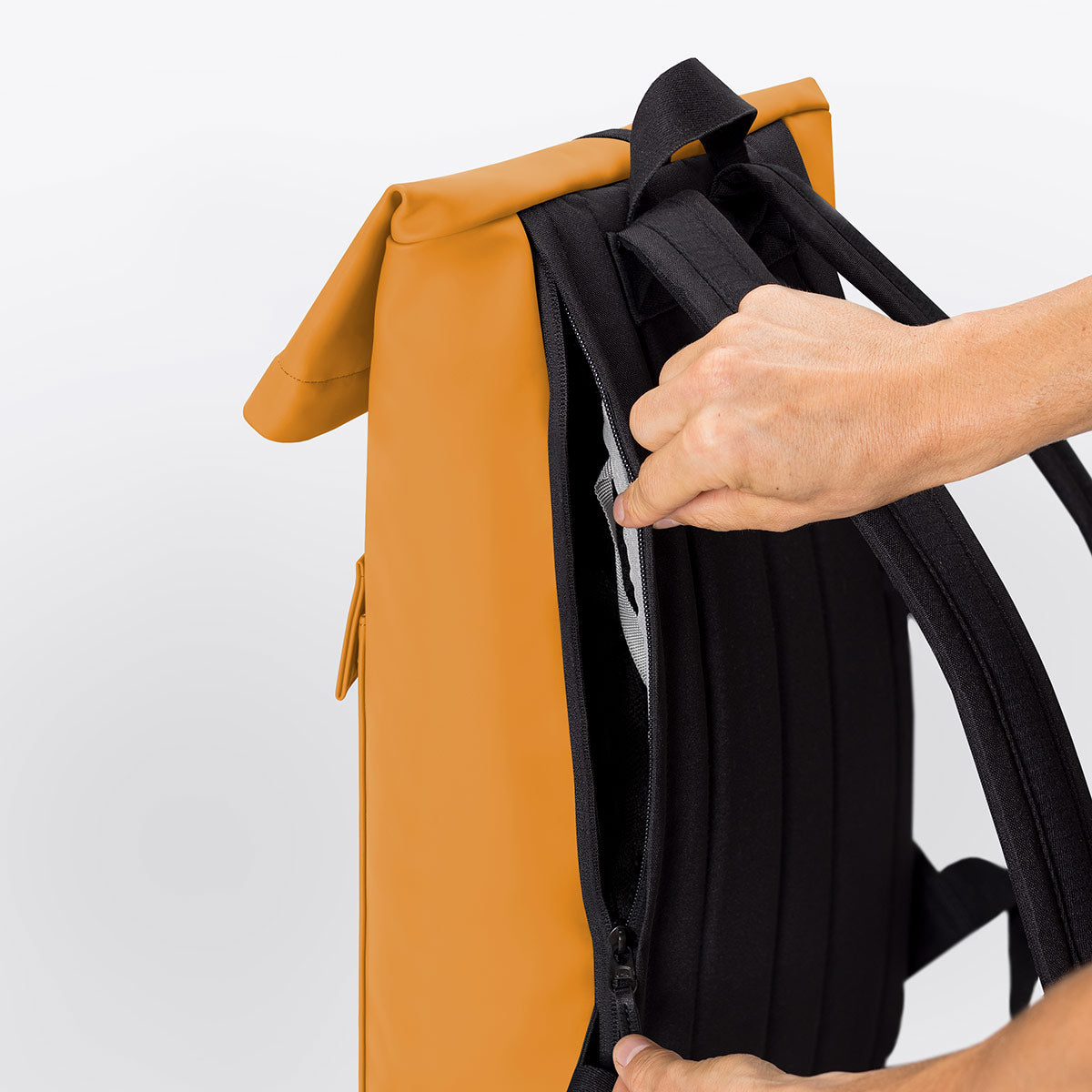 Jasper Roll-Top Backpack - Honey Mustard / Medium