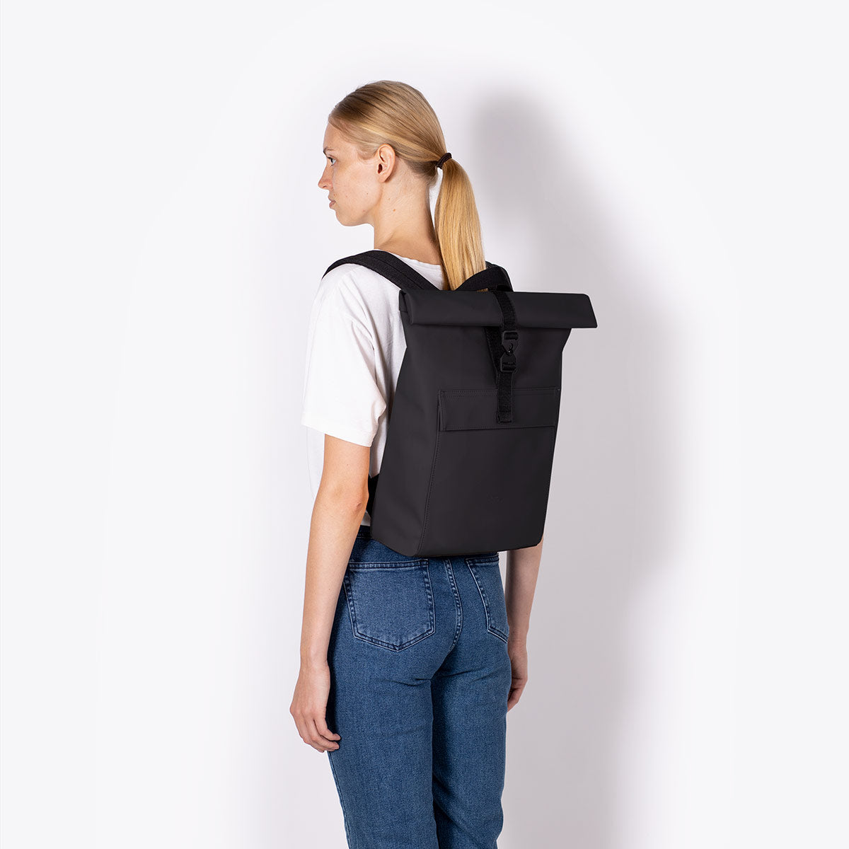 Jasper Roll-Top Backpack - Black / Mini