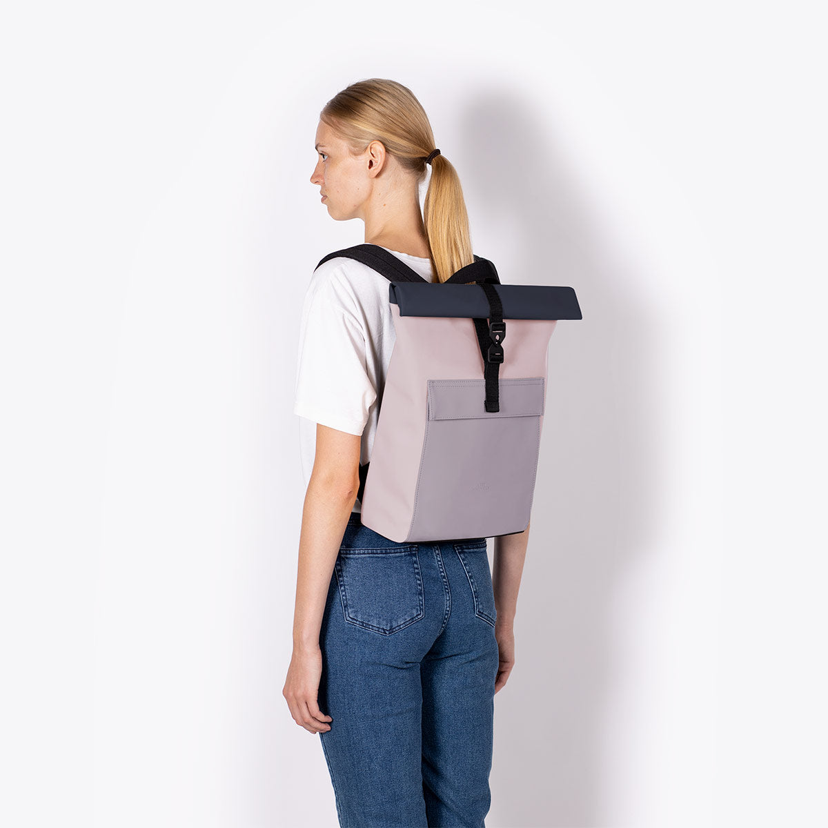 Jasper Roll-Top Backpack - Light Rose - Dusty Lilac / Mini