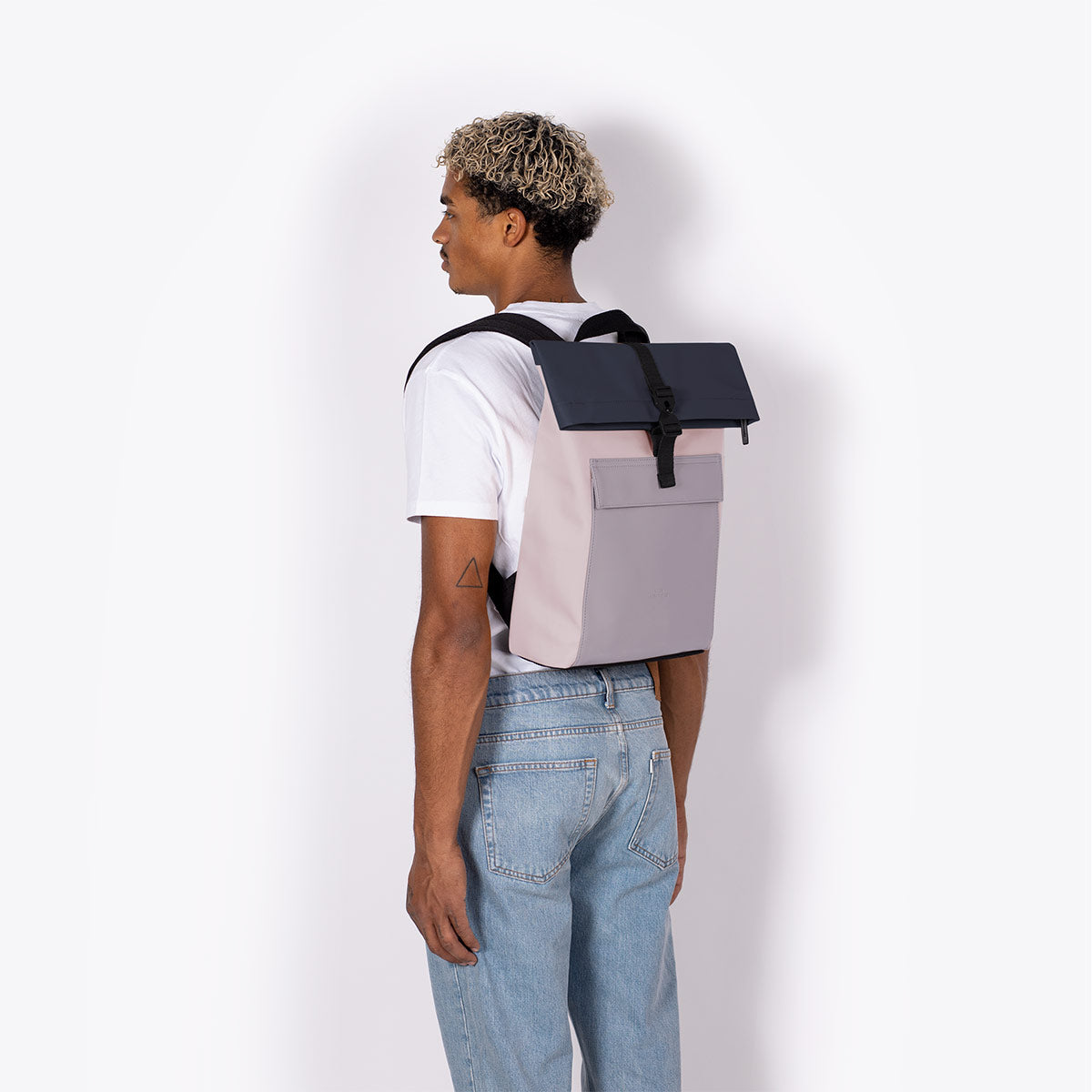 Jasper Roll-Top Backpack - Light Rose - Dusty Lilac / Mini
