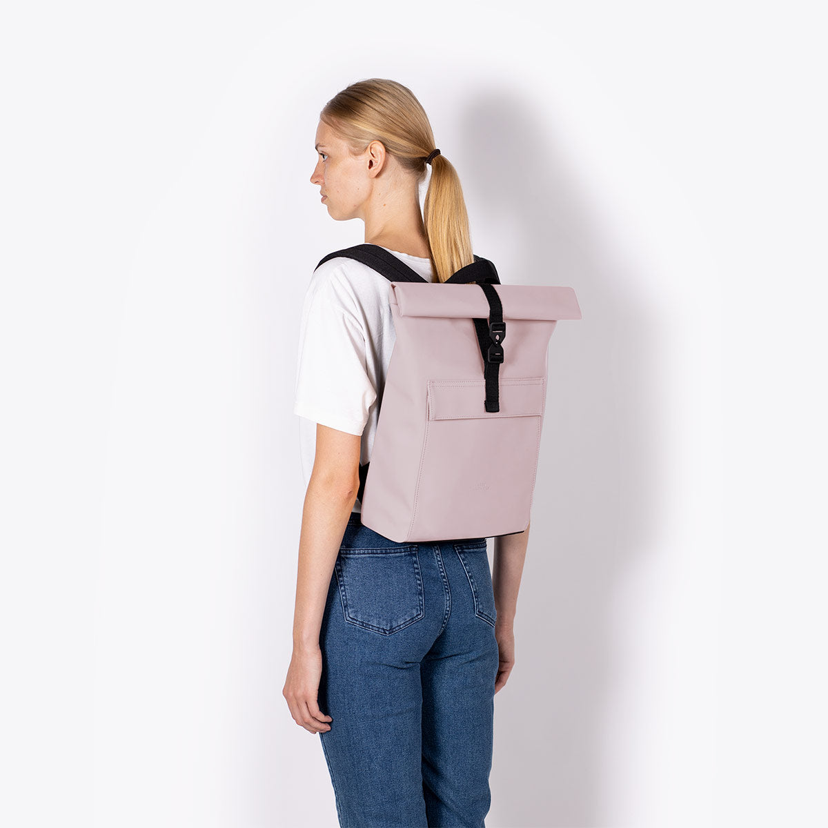 Jasper Roll-Top Backpack - Light Rose / Mini